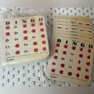 🆕 Bingo Finger-Tip Bingo Cards with Sliding windows - 25 cards + 10 cards